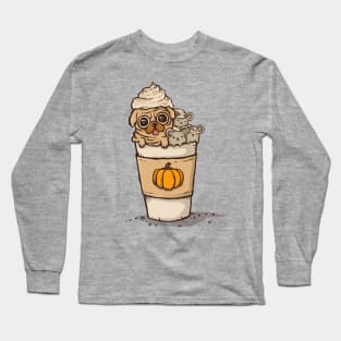 Pug and Mice Latte Long Sleeve T-Shirt